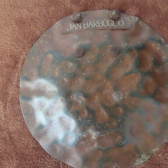 Jan Barboglio Rustic Metal Hammered Plates lot of 5 - Picture 4 of 7